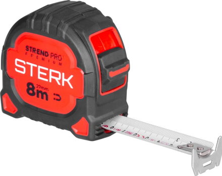 Meter Strend Pro Premium Sterk RZ8027, 8 m, 27 mm, zvinovací, extra široký Meter Strend Pro Premium Sterk RZ8027, 8 m, 27 mm, zvinovací, extra široký