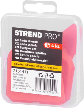 Sada stierok Strend Pro, na silikón a tmel, 4 ks Sada stierok Strend Pro, na silikón a tmel, 4 ks