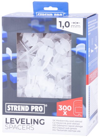 Medzernik Strend Pro LS230T, pod obklad, 1 mm, bal. 300 ks, plast transparentný