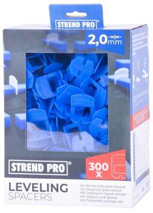 Medzernik Strend Pro LS230T, pod obklad, 2 mm, bal. 300 ks, plast transparentný
