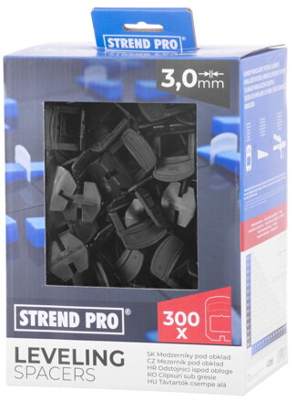 Medzernik Strend Pro LS230T, pod obklad, 3 mm, bal. 300 ks, plast transparentný