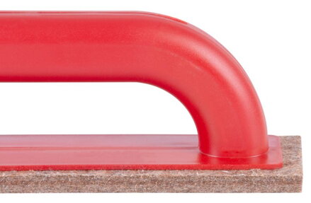 Hladítko Strend Pro 220x65x8 mm, špaletové, plsť hnedá, ABS Hladítko Strend Pro 220x65x8 mm, špaletové, plsť hnedá, ABS