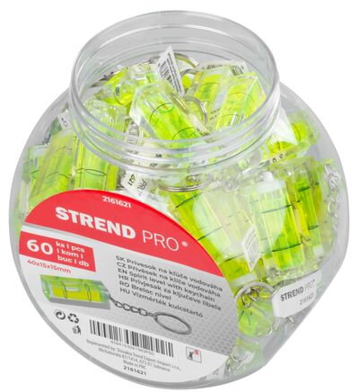 Vodováha Strend Pro, prívesok, v dóze, 60 ks, 40x15x15 mm
