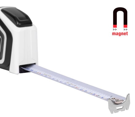 Meter STREND Pro Premium 3 m, stáčací, Auto STOP, magnetic