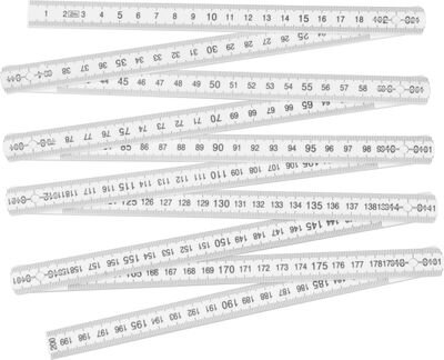 Meter STREND PRO FS28, 2 m, plastový, biely