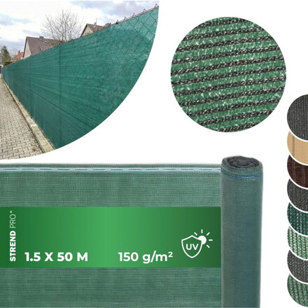 Tkanina POPULAR.NET 1,5x50 m, HDPE, UV, 150 g/m2, 85%