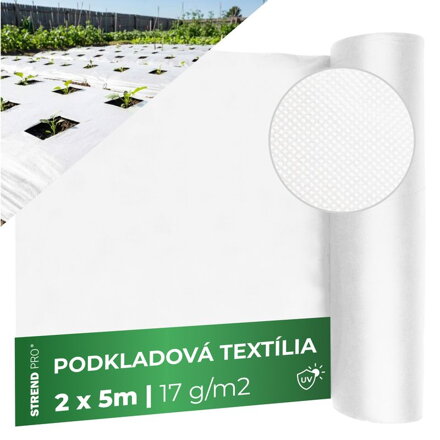 Textilia Garden B1106 2,0x05 m, netkaná, 17 g/m, biela