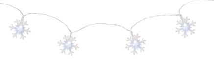 Retaz MagicHome SnowFlake, 90 cm, 10xLED biela, 2xAA