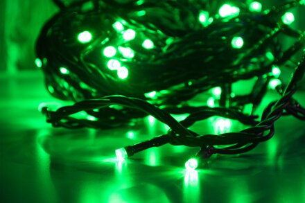 Retaz MagicHome Orion, 10 m, 100xLED zelené, 8 funkcií, 230V, interiér