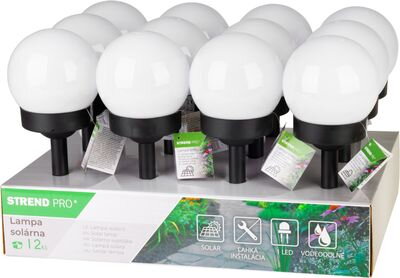 Lampa Solar Sun, 10x34 cm, 1 LED, 1xAAA, bal. 12 ks
