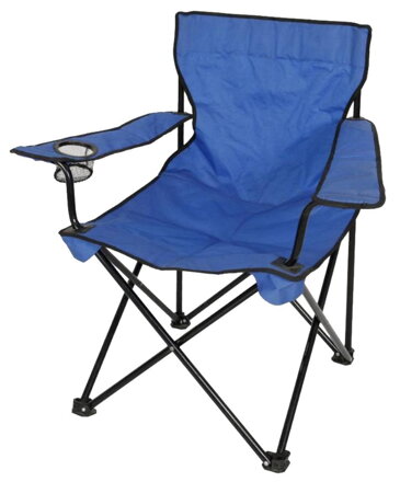 Stolicka Strend Pro BC2012B, skladacia, modrá, 53x53x90 cm, 120 kg