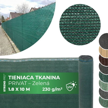 Tkanina PRIVAT.NET 1,8x10 m, HDPE, UV, 230 g/m2, 95%, Extra
