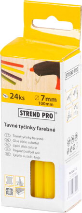 Tycinka Strend Pro GS-201D, 100x7 mm, žltá, bal. 24 ks, tavná