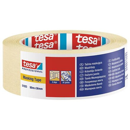 Paska tesa® PRO, maskovacia, 38 mm, L-50 m