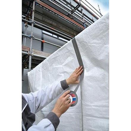 Paska tesa® BASIC Duct Tape, strieborná, textilná, 50 mm, L-25 m