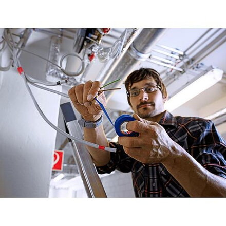 Paska tesa® PRO tesaflex®, elektroizolačná, sPVC, 15 mm, čierna, L-10 m