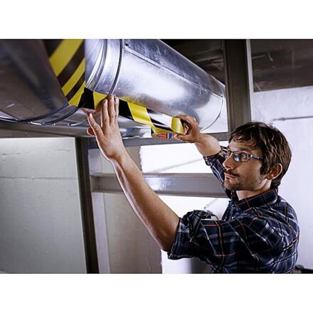 Paska tesa® PRO Marking, výstražná, žlto-čierna, 50 mm, L-33 m