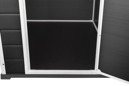 Domček Keter ESSENTIAL 6x4, tmavo-sivý, záhradný, 112x184x195 cm