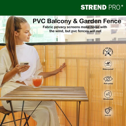 Plot Ence DF13, PVC,1000 mm, L-3 m, bambus, 1300g/m2, UV