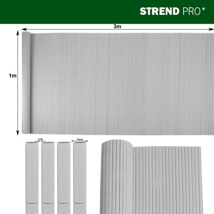 Plot Ence DF13, PVC,1000 mm, L-3 m, šedý, 1300g/m2, UV