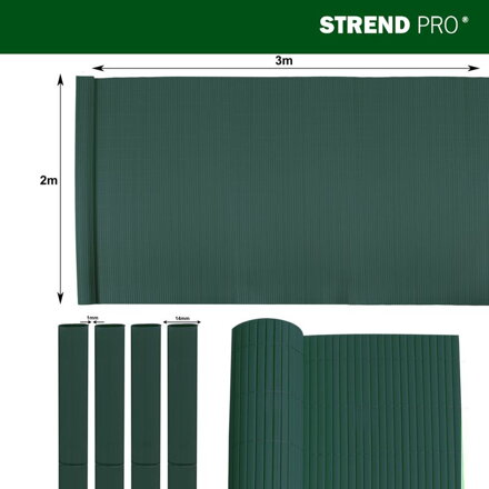 Plot Ence DF13, PVC, 2000 mm, L-3 m, zelený, 1300g/m2, UV