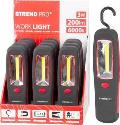 Svietidlo Worklight CWL1041, COB 200 lm, 3xAA, magnet