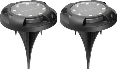 Lampa Solar Strend Pro Crater, 11x14 cm, 12 SMD LED, AA, 2 ks