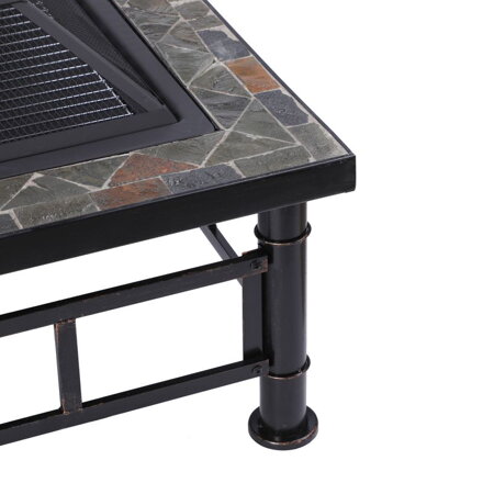 Ohnisko Strend Pro Grill, kovové, štvorcové, 81 cm