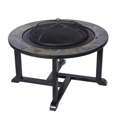 Ohnisko Strend Pro Grill, kovové, 4 stoličky, 105 cm