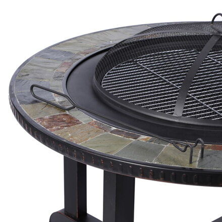 Ohnisko Strend Pro Grill, kovové, 4 stoličky, 105 cm