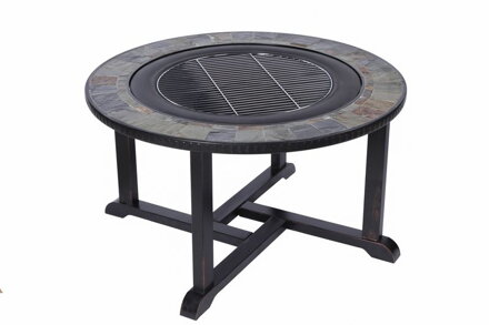 Ohnisko Strend Pro Grill, kovové, 4 stoličky, 105 cm