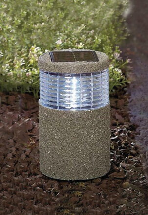 Lampa Strend Pro Garden, solárna, kameň, 11,2x11,2x19/29 cm