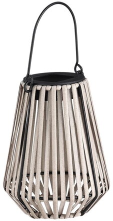 Lampa Strend Pro Garden, solárna, závesná, ratan, 12x12x24 cm