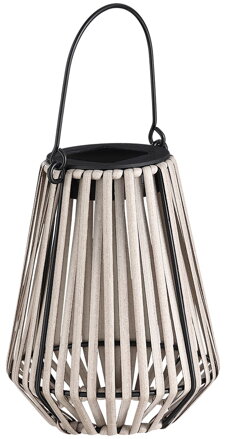 Lampa Strend Pro Garden, solárna, závesná, ratan, 12x12x24 cm