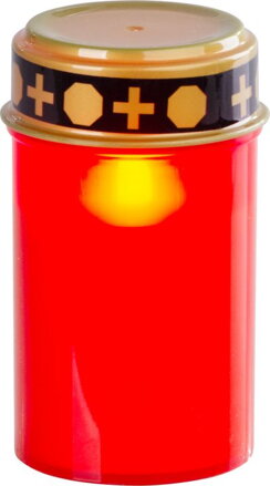 Kahanec MagicHome TG-10, s LED sviečkou, na hrob, červený, 12 cm, (súčasť balenia 2xAA) Kahanec MagicHome TG-10, s LED sviečkou, na hrob, červený, 12 cm, (súčasť balenia 2xAA)