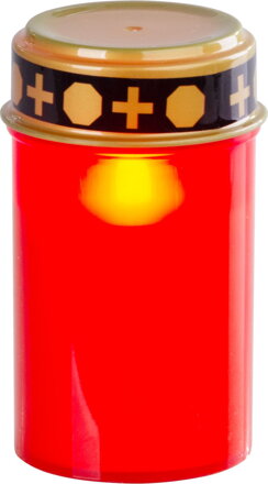 Kahanec MagicHome TG-10, s LED sviečkou, na hrob, červený, 12 cm, (súčasť balenia 2xAA) Kahanec MagicHome TG-10, s LED sviečkou, na hrob, červený, 12 cm, (súčasť balenia 2xAA)