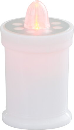 Sviečka MagicHome TG-18, LED, na hrob, biela, 11 cm, (súčasť balenia 2xAA) Sviečka MagicHome TG-18, LED, na hrob, biela, 11 cm, (súčasť balenia 2xAA)