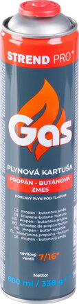 Kartuš Strend Pro, 600 ml, 338 g, Propán-Bután, štandardný závit