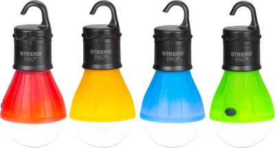 Svietidlo Strend Pro Camping C748, lampa, tvar žiarovky, 3xAAA, červená, modrá, zelená, oranžová, 12 ks