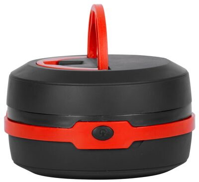 Lampa Strend Pro Camping, skladacia, kempingová, 3xAA, červená, 8.5x5/13 cm