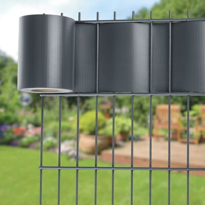 Páska Strend Pro EUROSTANDARD LIGHT, 190 mm, L-3500 mm, tieniaca, antracit, krycia, na plotové panely, s 20 klipsami, 450g/m2, PVC, RAL7016