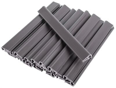 Klipsy Strend Pro EUROSTANDARD, na uchytenie pásky 19cm, antracit, RAL7016, 20 ks