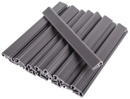 Klipsy Strend Pro EUROSTANDARD, na uchytenie pásky 19cm, antracit, RAL7016, 20 ks