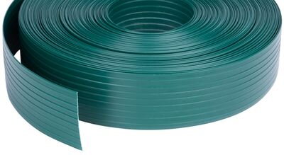 Páska Strend Pro EUROSTANDARD, 47,5 mm, L-35 m, tieniaca, zelená, krycia, na plotové panely, s 20 klipsami, 1200g/m2, PVC, RAL6005