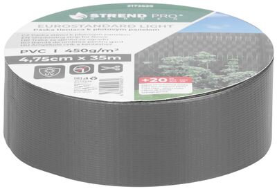 Páska Strend Pro EUROSTANDARD LIGHT, 47,5 mm, L-35 m, tieniaca, antracit, krycia, na plotové panely, s 20 klipsami, 450g/m2, PVC, RAL7016