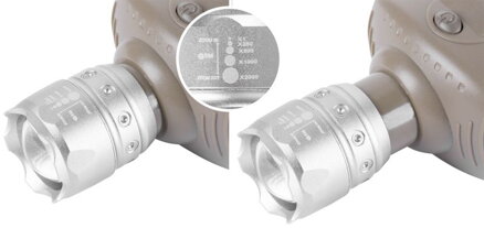 Čelovka Strend Pro Headlight H833, 2W CREE, 3xAAA, Zoom