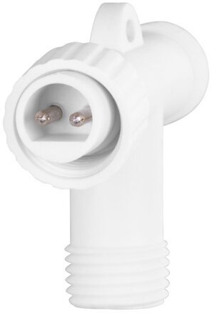 Konektor MagicHome Vianoce Multi-Connect C53, T-kus, biely, na vetvenie reťaze, exteriér