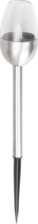 Lampa Strend Pro Solar Candle, 1 LED, nerez, 6x28 cm, sellbox 24ks