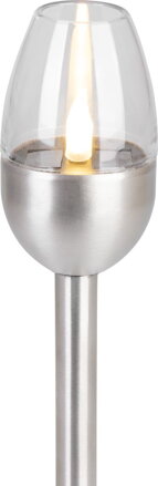 Lampa Strend Pro Solar Candle, 1 LED, nerez, 6x28 cm, sellbox 24ks