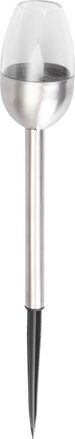 Lampa Strend Pro Solar Candle, 1 LED, nerez, 6x28 cm, sellbox 24ks